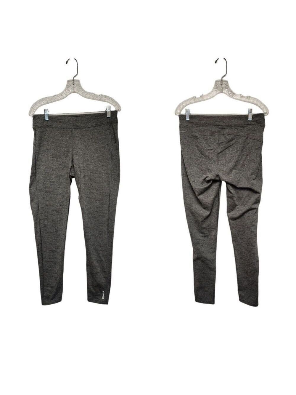 REEBOK Women’s Small Speedwick Gray Athletic Running Leggings Size Large